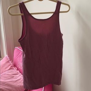 pink lululemon workout tank